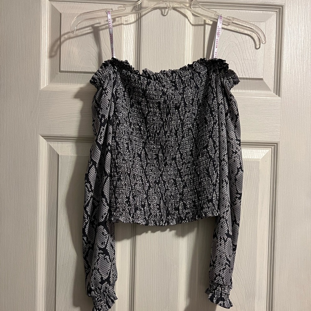 Guess off the shoulder shirt